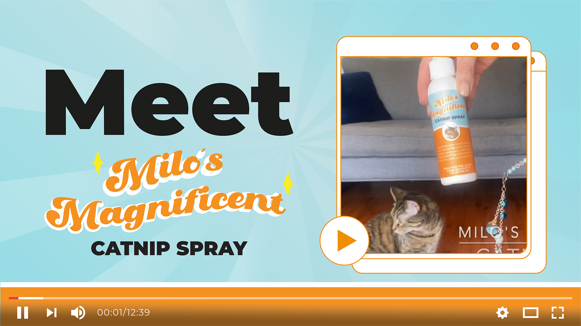 Milo's Magnificent Catnip Spray Video